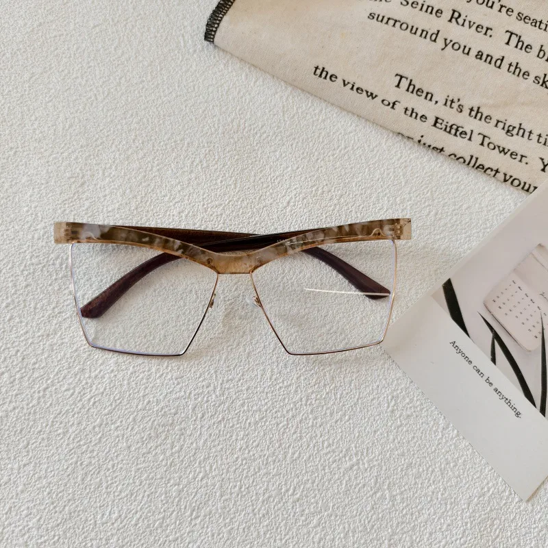 Exaggerated Street Geometric UV400 Protection Resin Square Quadrilateral Full Frame Glasses display picture 11