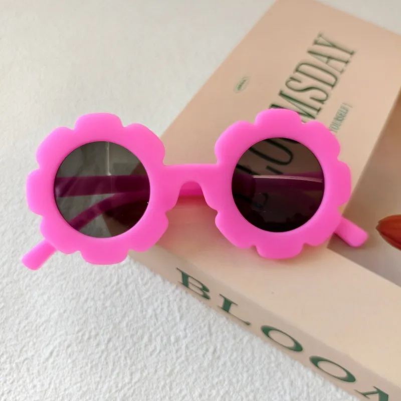 Sweet Simple Style Flower UV400 Protection Resin Special-Shaped Mirror Full Frame Glasses display picture 13