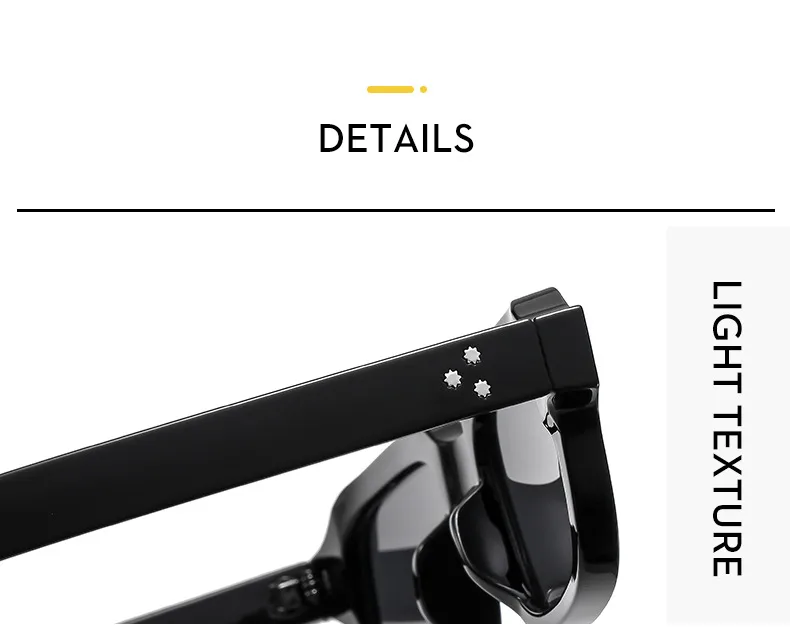 Hip-Hop Retro Streetwear Sunglasses PC UV400 Protection Square Full Frame Glasses display picture 5