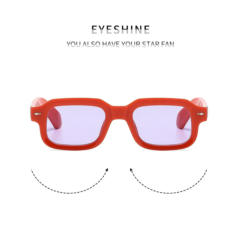 Hip-Hop Retro Streetwear Sunglasses PC UV400 Protection Square Full Frame Glasses display picture 2