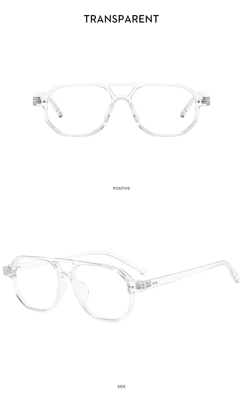 Casual Retro Simple Style Sunglasses PC UV400 Protection Polygon Avaitor Full Frame Glasses display picture 19