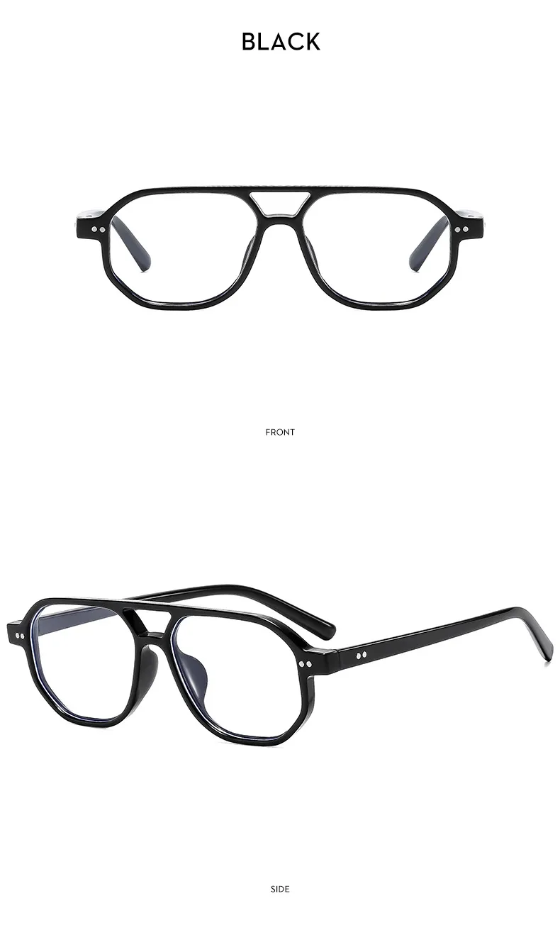 Casual Retro Simple Style Sunglasses PC UV400 Protection Polygon Avaitor Full Frame Glasses display picture 16