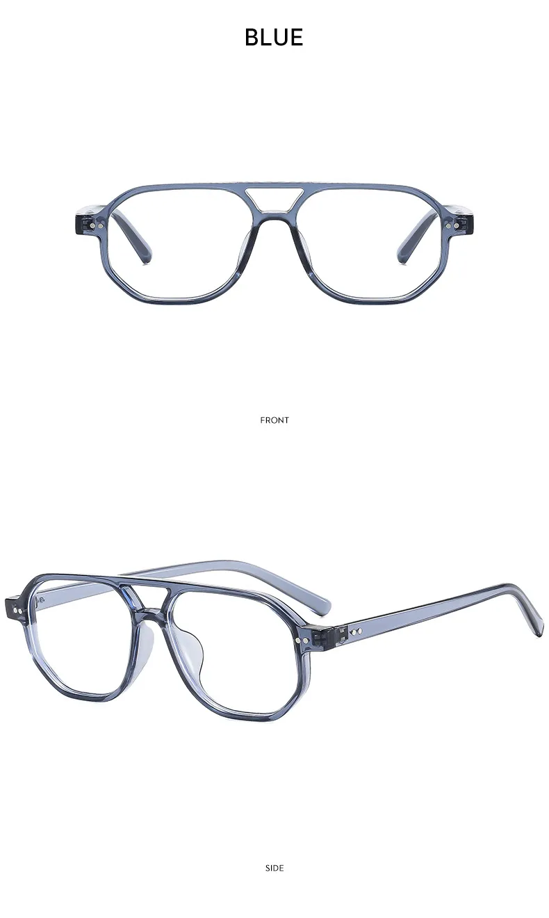 Casual Retro Simple Style Sunglasses PC UV400 Protection Polygon Avaitor Full Frame Glasses display picture 18