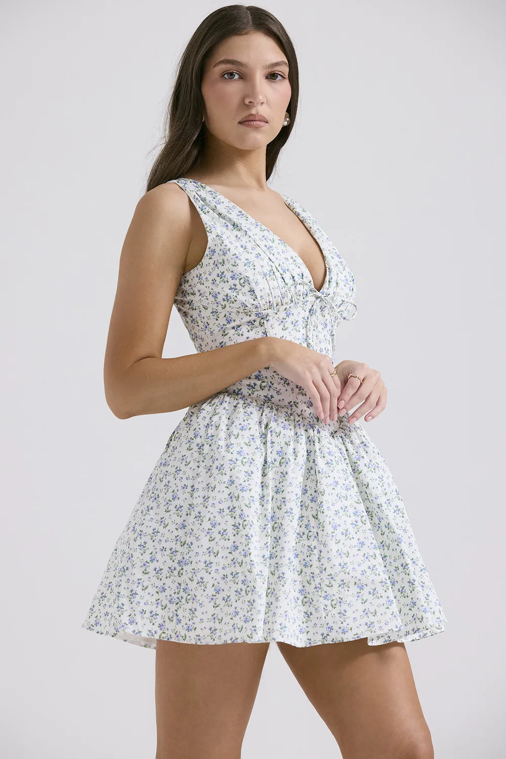Foreign Trade Women's Clothing French Sweet Floral  Summer Ballet Dopamine Wear Tight Waist Hot Girl A- Line Skirt display picture 9