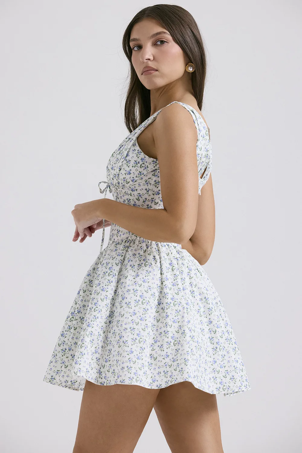 Foreign Trade Women's Clothing French Sweet Floral  Summer Ballet Dopamine Wear Tight Waist Hot Girl A- Line Skirt display picture 10