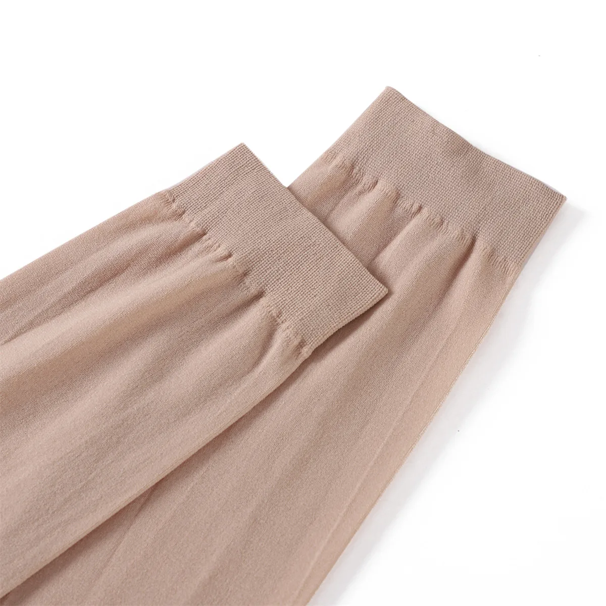 Summer Arab Women's Base Sleeve Solid Color Flat Mouth Elastic Ice Sleeve UV-resistant Thin Sun-protection Sleeve display picture 4