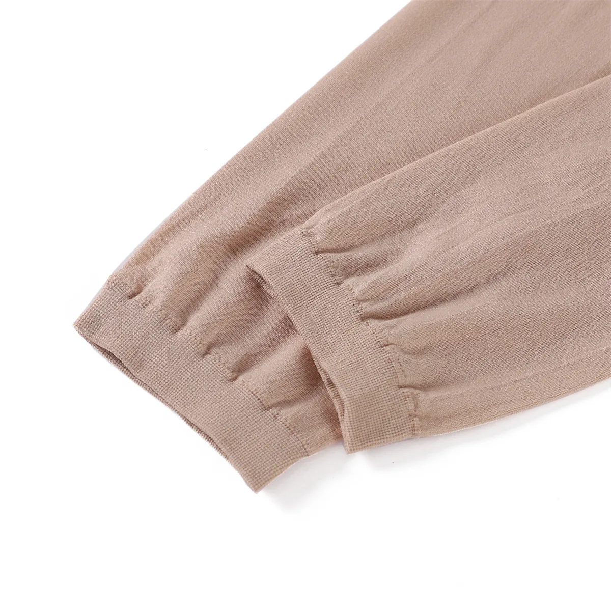 Summer Arab Women's Base Sleeve Solid Color Flat Mouth Elastic Ice Sleeve UV-resistant Thin Sun-protection Sleeve display picture 5