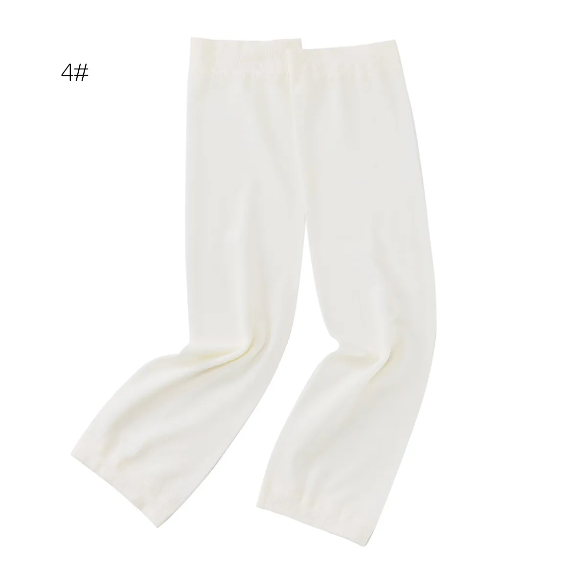 Summer Arab Women's Base Sleeve Solid Color Flat Mouth Elastic Ice Sleeve UV-resistant Thin Sun-protection Sleeve display picture 12