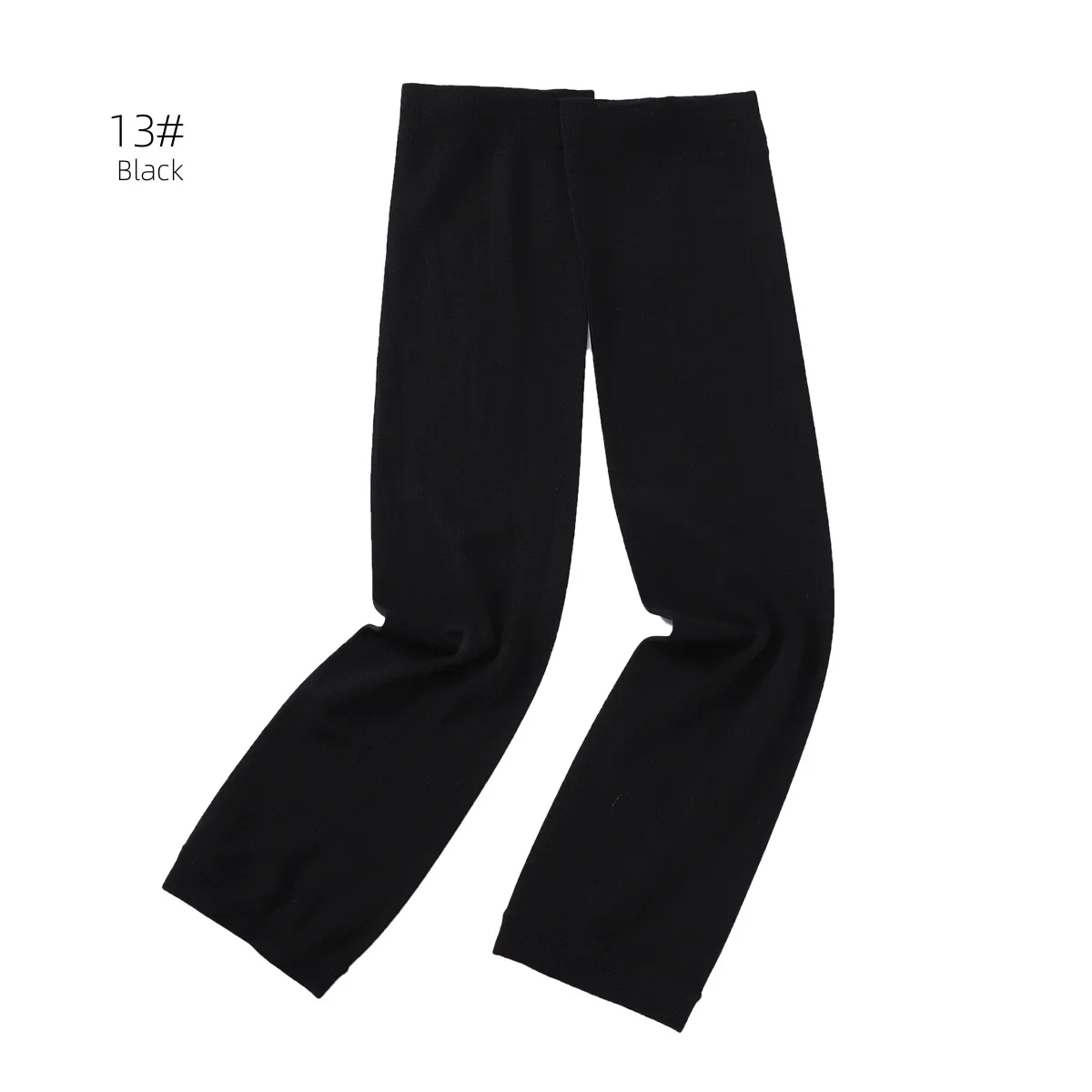 Summer Arab Women's Base Sleeve Solid Color Flat Mouth Elastic Ice Sleeve UV-resistant Thin Sun-protection Sleeve display picture 21