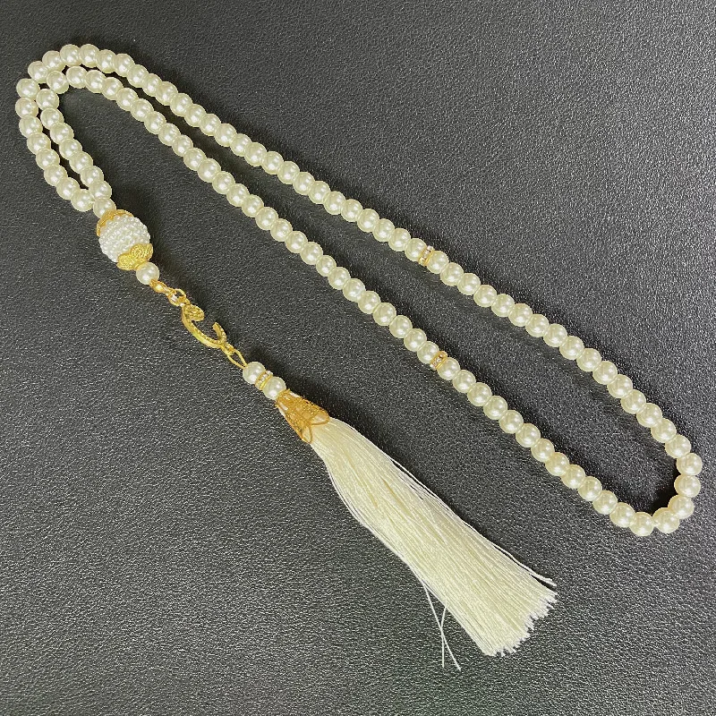 99 6-li Glass Imitation Pearl String Tassel TASBIH Rosary Beads Middle East  Wholesale Original Bracelet Pendant display picture 7