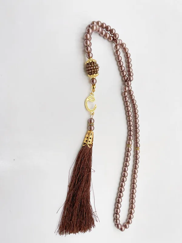 99 6-li Glass Imitation Pearl String Tassel TASBIH Rosary Beads Middle East  Wholesale Original Bracelet Pendant display picture 9