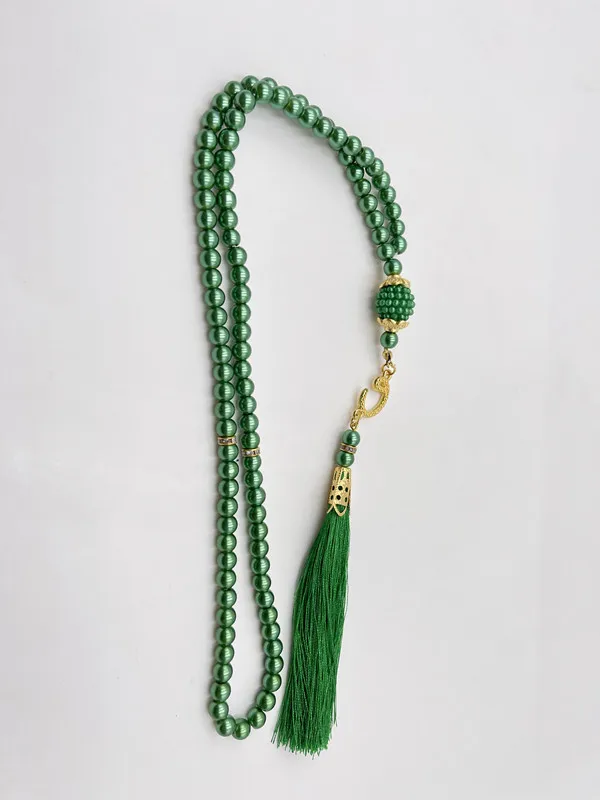 99 6-li Glass Imitation Pearl String Tassel TASBIH Rosary Beads Middle East  Wholesale Original Bracelet Pendant display picture 11