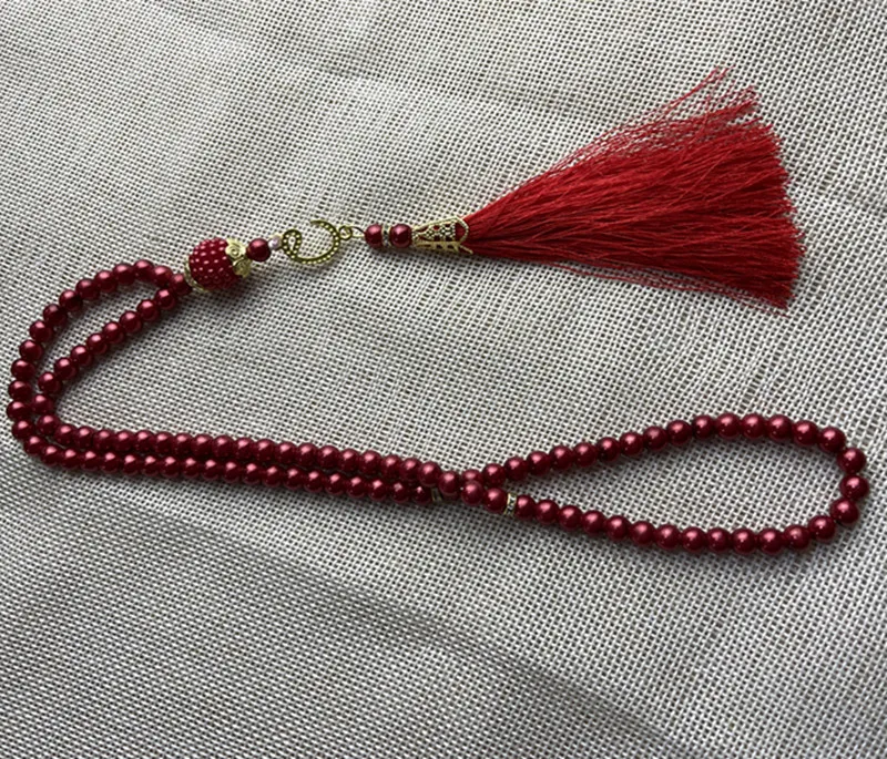 99 6-li Glass Imitation Pearl String Tassel TASBIH Rosary Beads Middle East  Wholesale Original Bracelet Pendant display picture 15