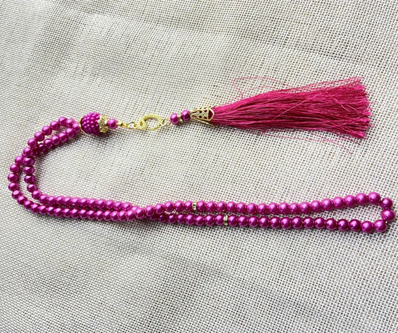 99 6-li Glass Imitation Pearl String Tassel TASBIH Rosary Beads Middle East  Wholesale Original Bracelet Pendant display picture 17