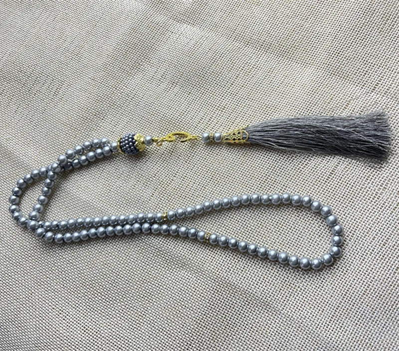 99 6-li Glass Imitation Pearl String Tassel TASBIH Rosary Beads Middle East  Wholesale Original Bracelet Pendant display picture 19