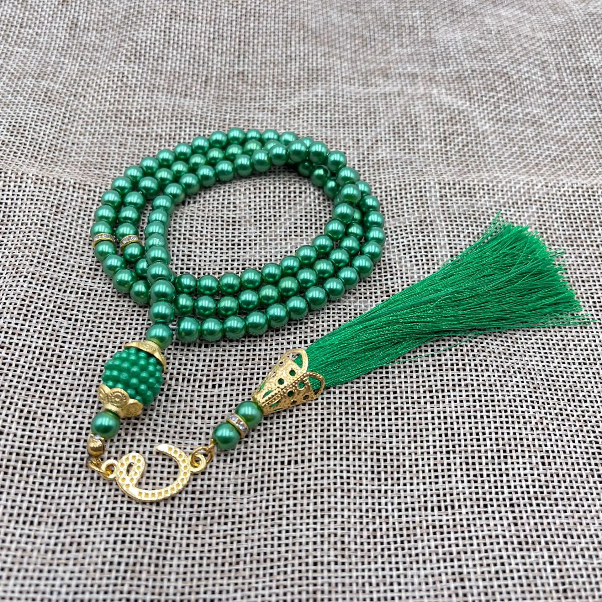 99 6-li Glass Imitation Pearl String Tassel TASBIH Rosary Beads Middle East  Wholesale Original Bracelet Pendant display picture 22