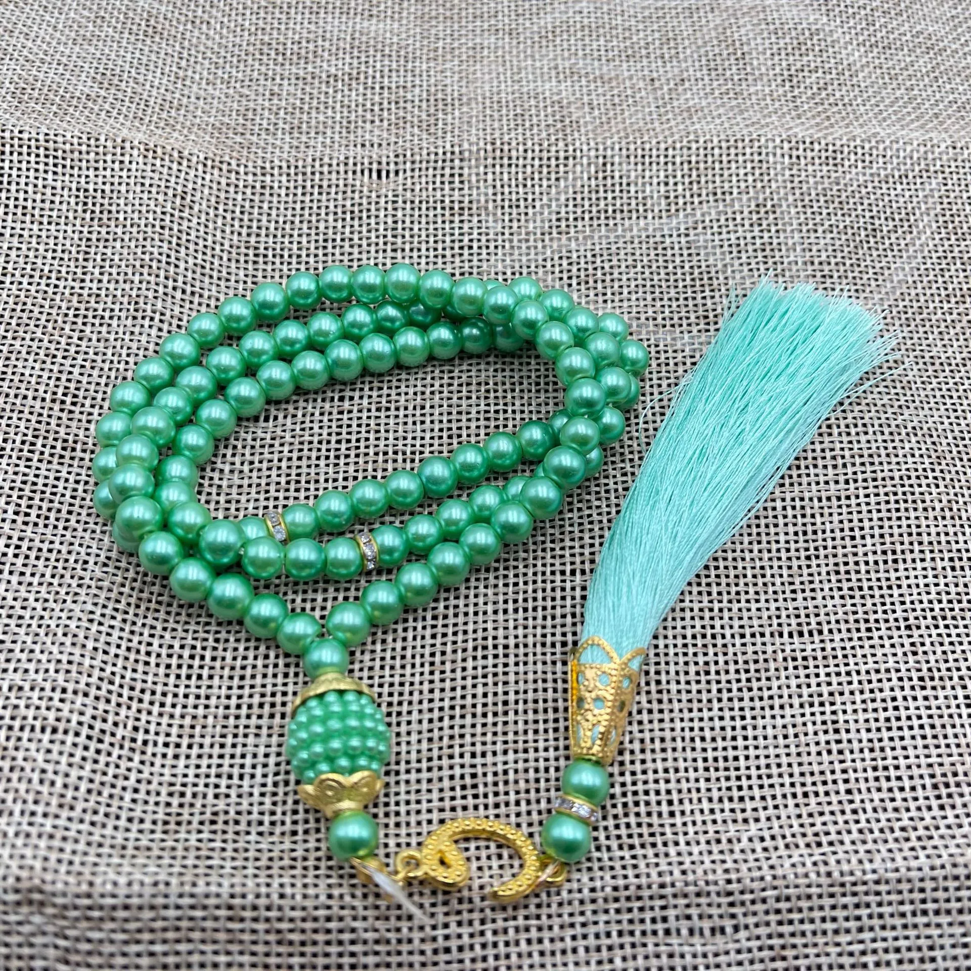 99 6-li Glass Imitation Pearl String Tassel TASBIH Rosary Beads Middle East  Wholesale Original Bracelet Pendant display picture 23
