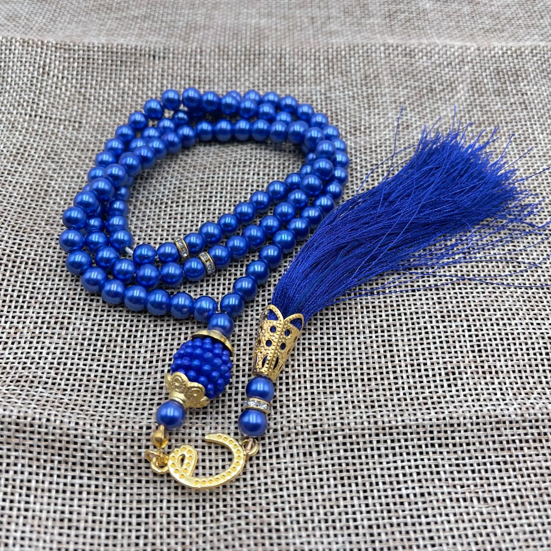 99 6-li Glass Imitation Pearl String Tassel TASBIH Rosary Beads Middle East  Wholesale Original Bracelet Pendant display picture 24
