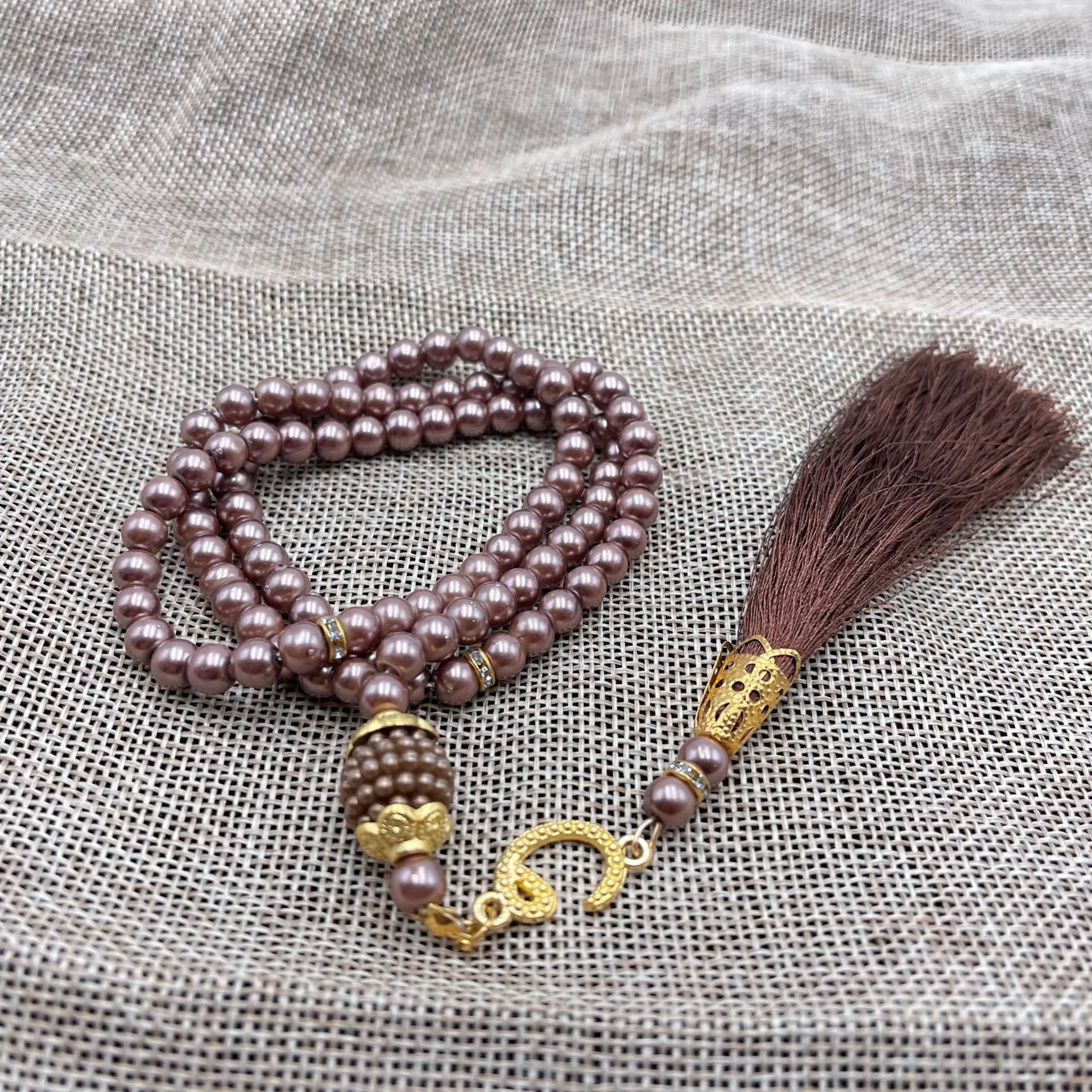 99 6-li Glass Imitation Pearl String Tassel TASBIH Rosary Beads Middle East  Wholesale Original Bracelet Pendant display picture 25