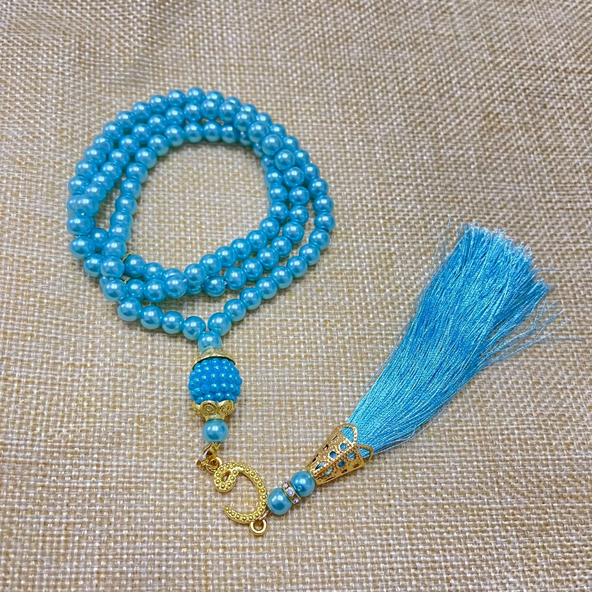 99 6-li Glass Imitation Pearl String Tassel TASBIH Rosary Beads Middle East  Wholesale Original Bracelet Pendant display picture 28