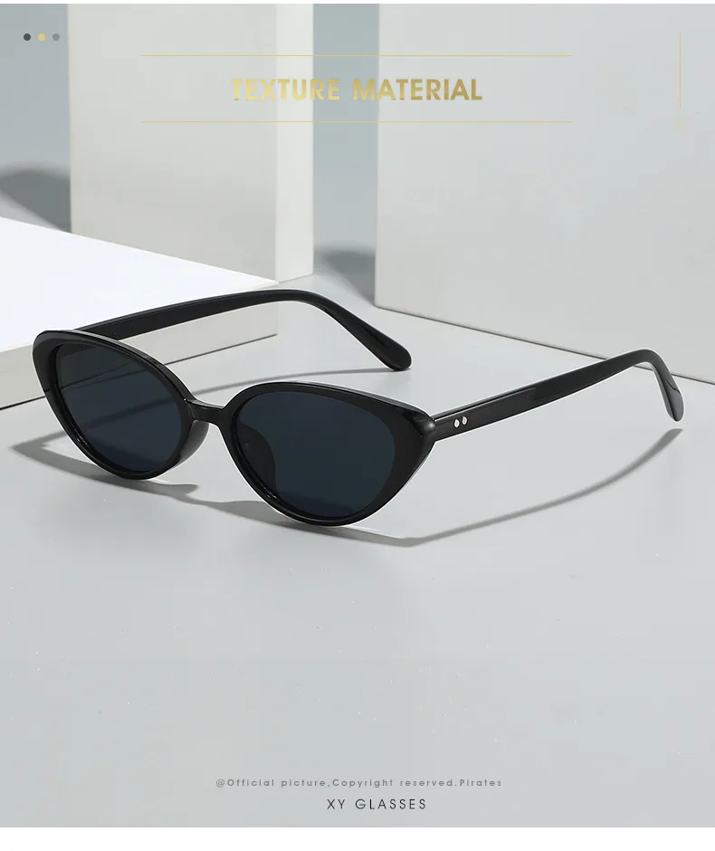 Sweet Cool Streetwear Hot Girl Style Sunglasses PC UV400 Protection Cat Eye Full Frame Glasses display picture 2