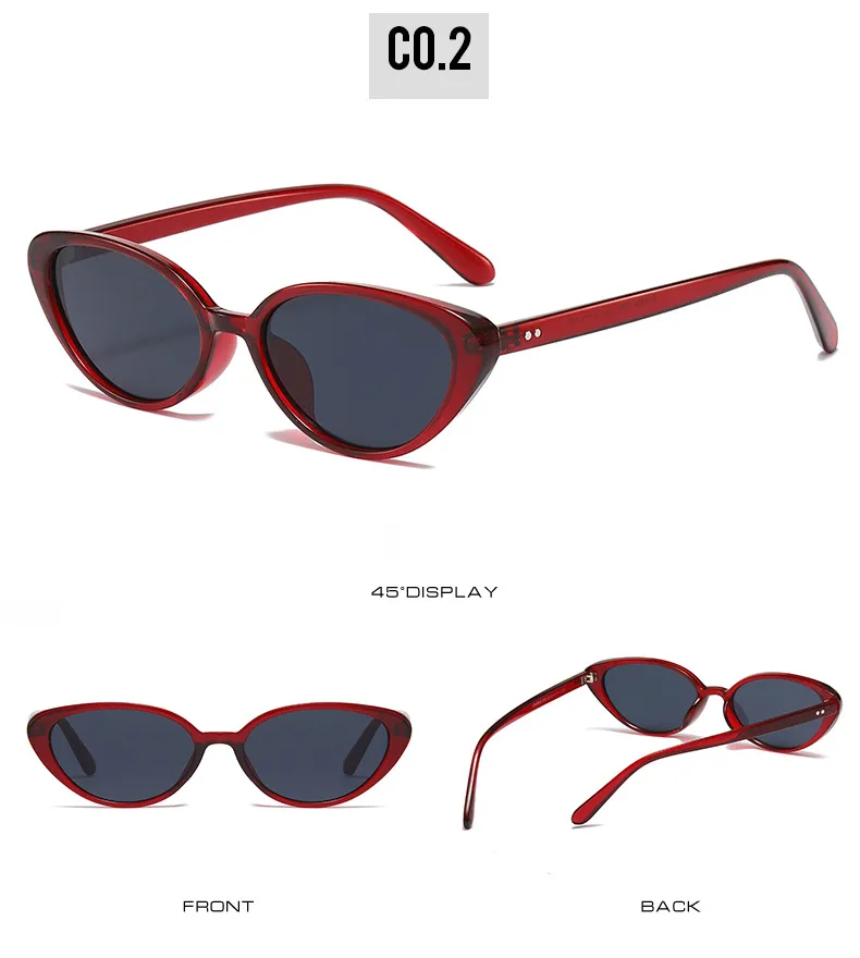 Sweet Cool Streetwear Hot Girl Style Sunglasses PC UV400 Protection Cat Eye Full Frame Glasses display picture 8