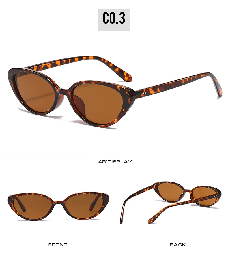 Sweet Cool Streetwear Hot Girl Style Sunglasses PC UV400 Protection Cat Eye Full Frame Glasses display picture 9