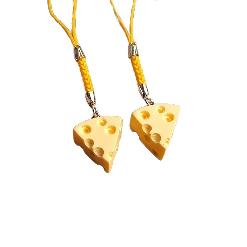 1 Piece All Seasons Resin Cheese Bag Pendant Mobile Phone Chain display picture 4