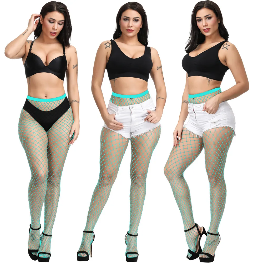 Hook Not Broken Sexy Stockings Pantyhose Bottoming Socks Non-slip White Color Net Stockings Fishnet Eye Pantyhose display picture 18