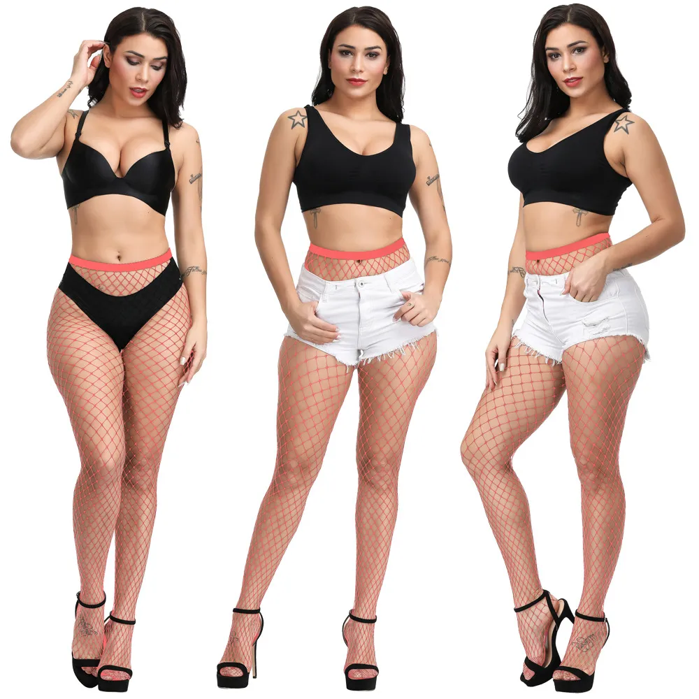 Hook Not Broken Sexy Stockings Pantyhose Bottoming Socks Non-slip White Color Net Stockings Fishnet Eye Pantyhose display picture 20