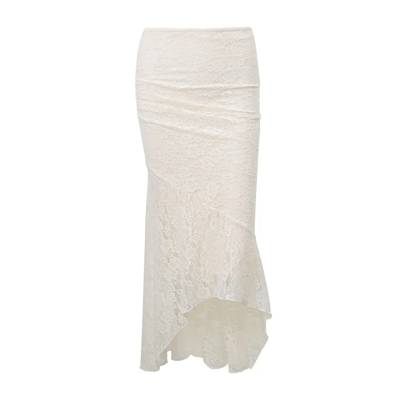 Style Women's Clothing  Autumn New Sexy Pleated Strap Top French Temperament Lace Skirt Suit display picture 4