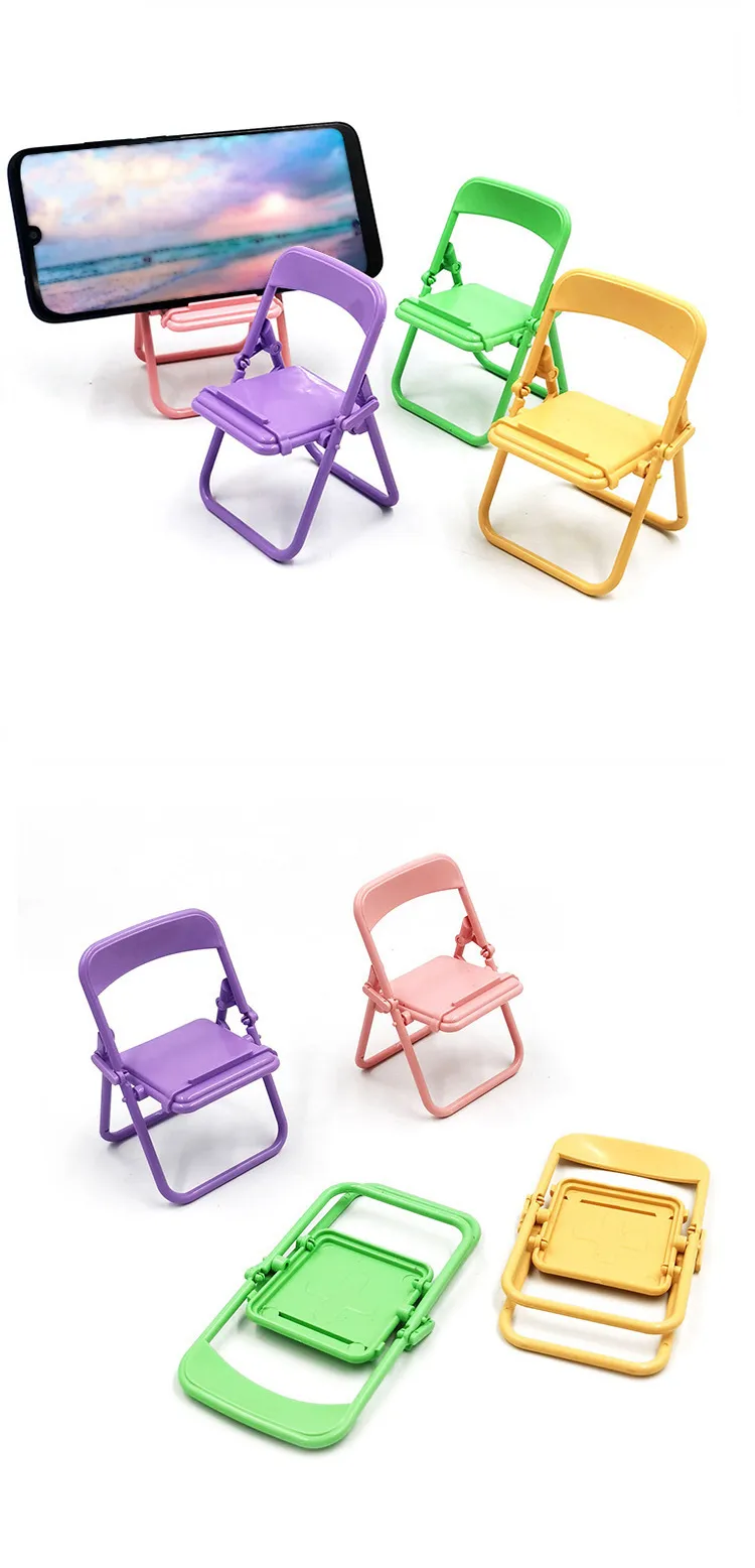 Desktop Chair Mobile Phone Bracket Universal Ins Macaron Color Bracket Chair Bracket Desktop Decorative Ornaments display picture 2