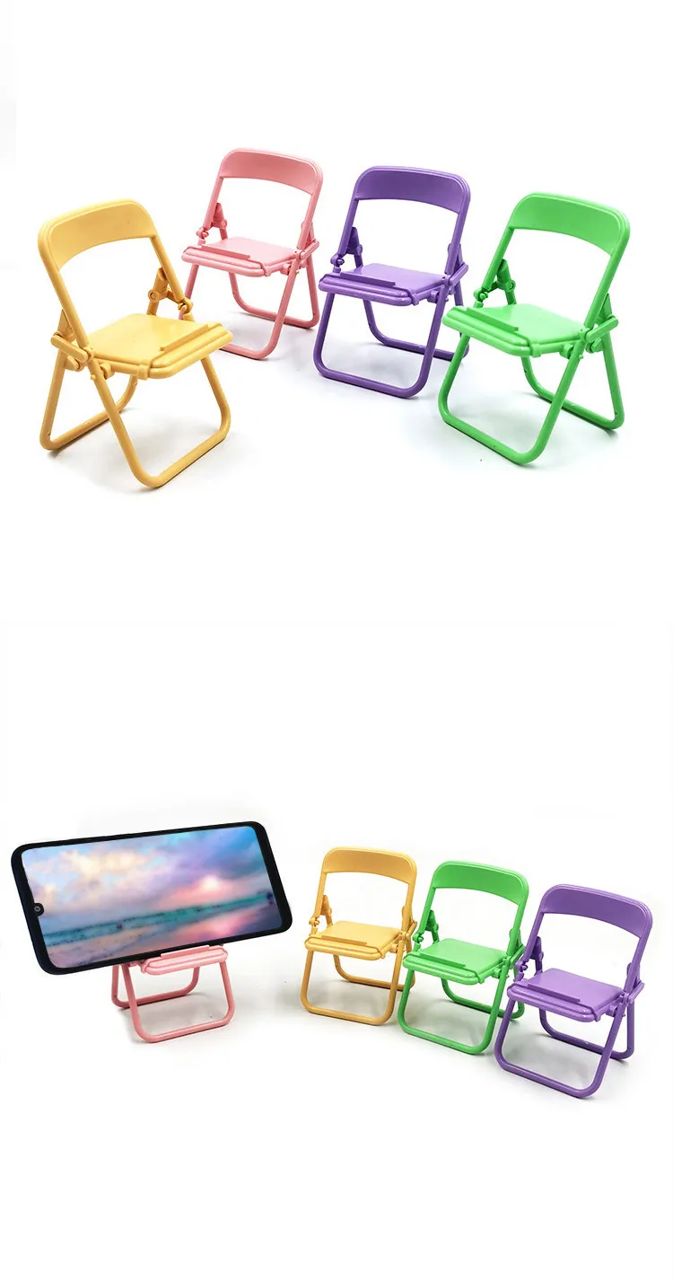 Desktop Chair Mobile Phone Bracket Universal Ins Macaron Color Bracket Chair Bracket Desktop Decorative Ornaments display picture 5