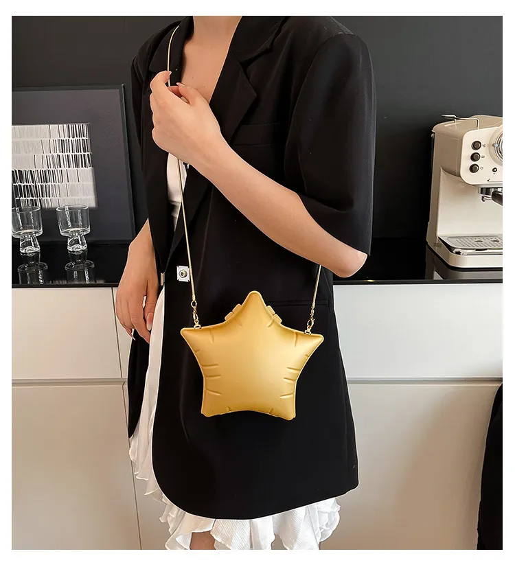 High Sense Acrylic Stars Bag  New Fashion Temperament Trend Shoulder Bag Chain Messenger Bag display picture 1