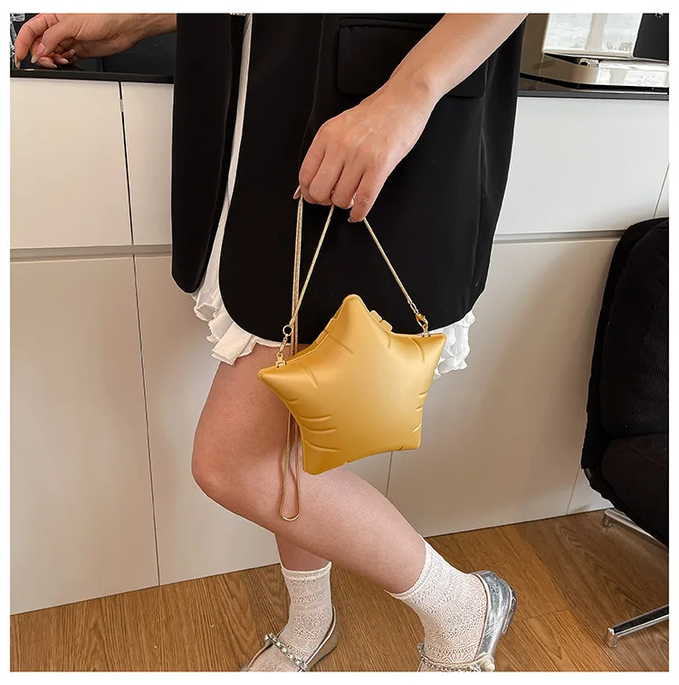 High Sense Acrylic Stars Bag  New Fashion Temperament Trend Shoulder Bag Chain Messenger Bag display picture 2