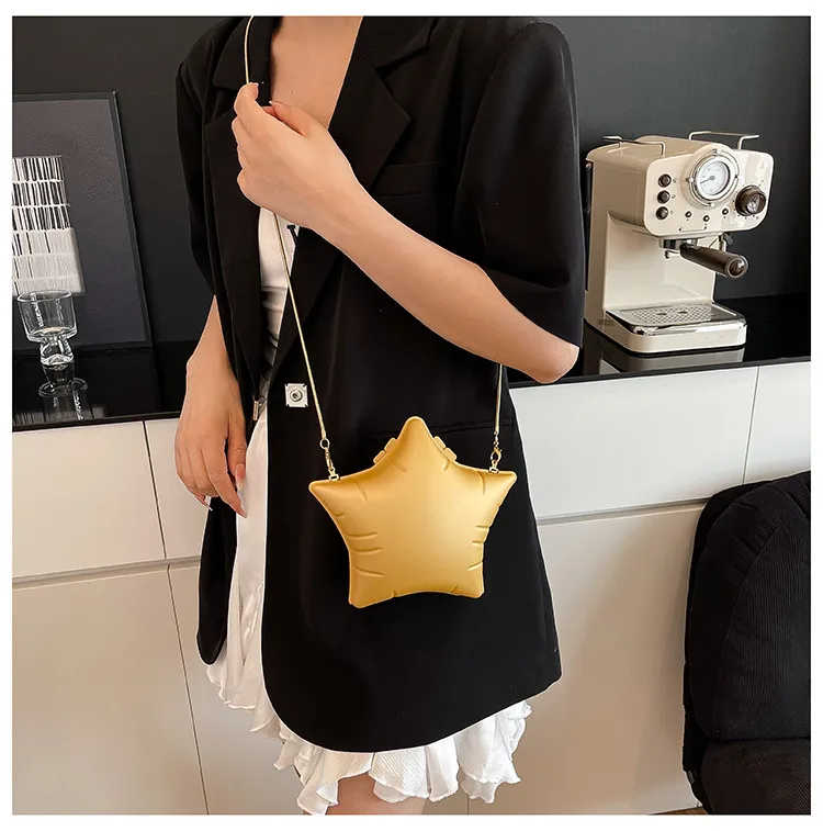 High Sense Acrylic Stars Bag  New Fashion Temperament Trend Shoulder Bag Chain Messenger Bag display picture 4