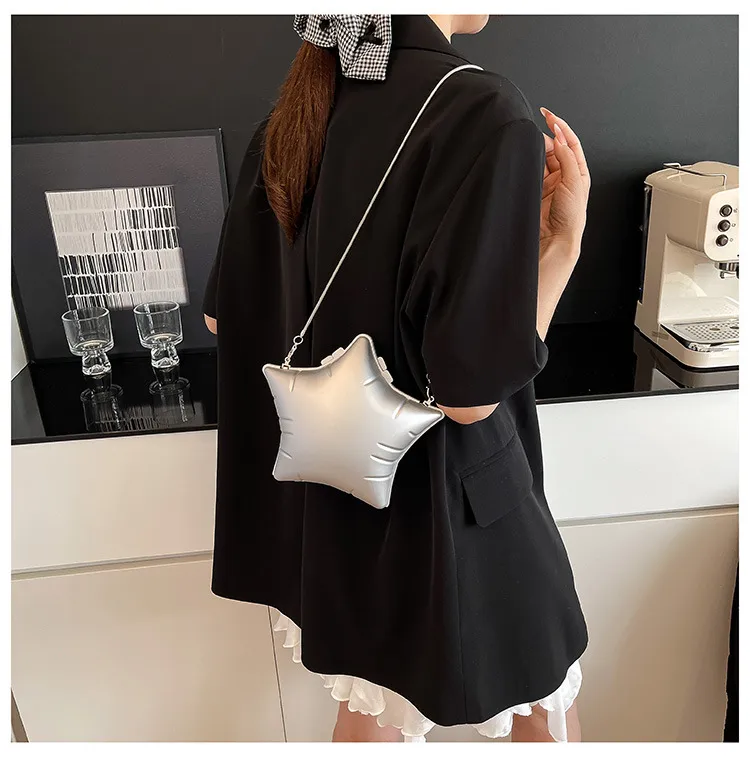 High Sense Acrylic Stars Bag  New Fashion Temperament Trend Shoulder Bag Chain Messenger Bag display picture 7