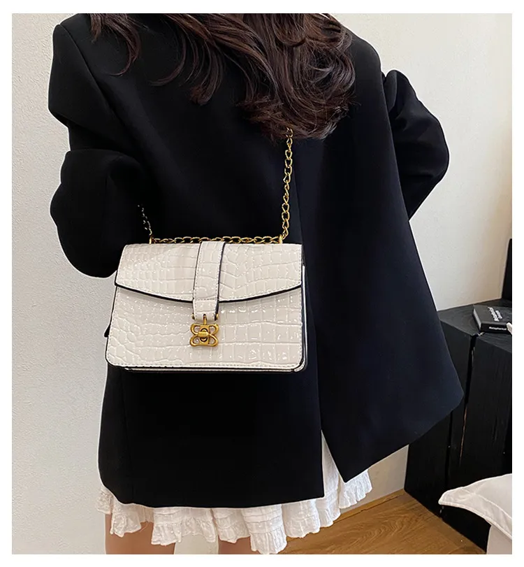 Fashion Chain Small Square Bag Female   New Arrival High Sense Shoulder Bag All-Match Crossbody Commuter Women's Bag display picture 1