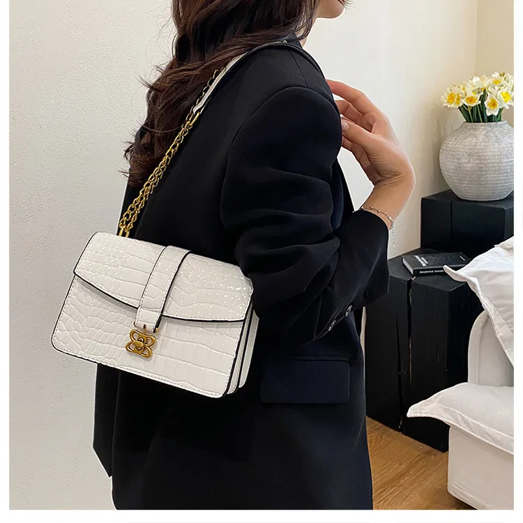 Fashion Chain Small Square Bag Female   New Arrival High Sense Shoulder Bag All-Match Crossbody Commuter Women's Bag display picture 2
