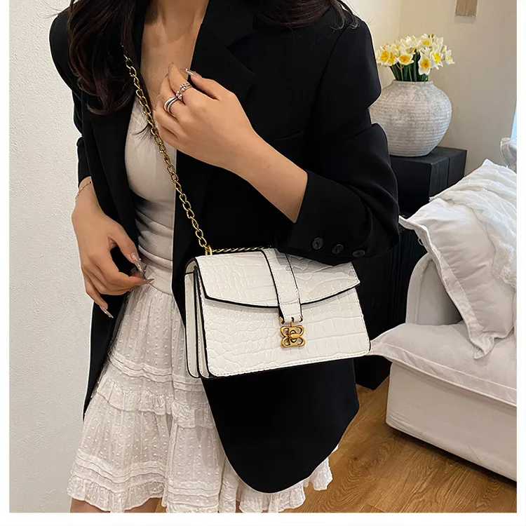 Fashion Chain Small Square Bag Female   New Arrival High Sense Shoulder Bag All-Match Crossbody Commuter Women's Bag display picture 4