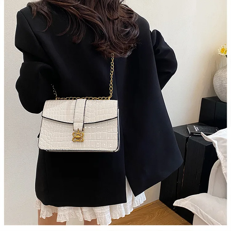 Fashion Chain Small Square Bag Female   New Arrival High Sense Shoulder Bag All-Match Crossbody Commuter Women's Bag display picture 6