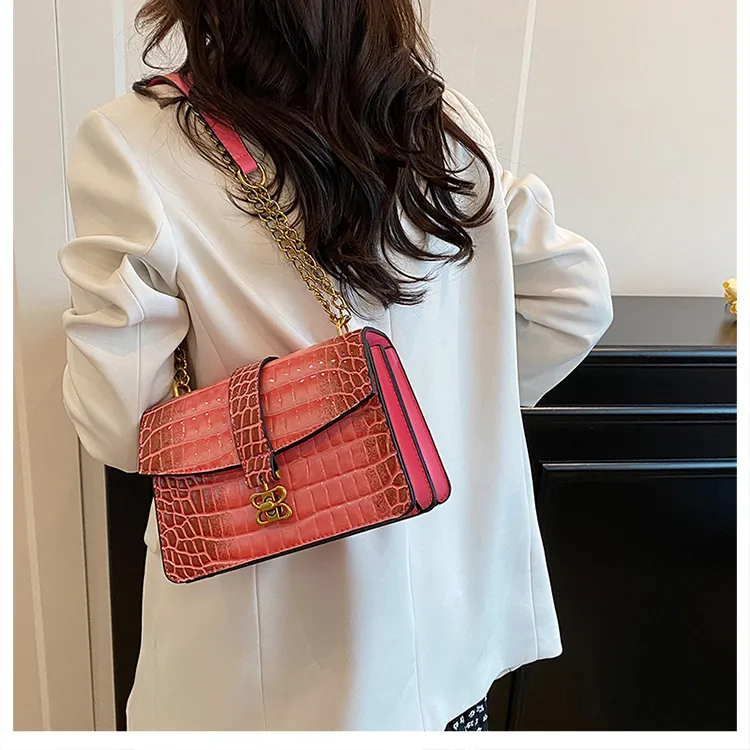Fashion Chain Small Square Bag Female   New Arrival High Sense Shoulder Bag All-Match Crossbody Commuter Women's Bag display picture 13