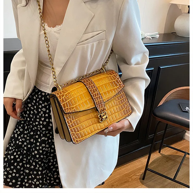 Fashion Chain Small Square Bag Female   New Arrival High Sense Shoulder Bag All-Match Crossbody Commuter Women's Bag display picture 20