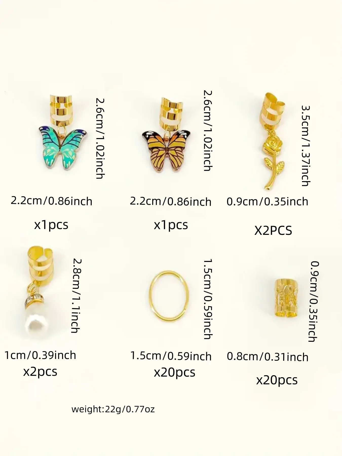 Elegant Colorful Butterfly Ear Hair Clip Alloy Drop Oil Fashion Creative Festival Geometric Pattern Four Seasons Universal Cute display picture 2