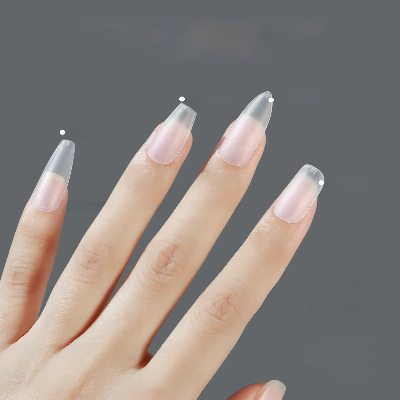 Nail Wear Nail Special Nail Tip Carving-Free Ultra-Thin Seamless Fake Nail Patch Nail Art 100 Pieces Factory Wholesale display picture 2
