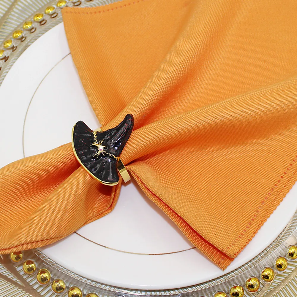 Hot Sale Hot Sale Napkin Ring Wizard's Hat Napkin Ring Halloween Party Napkin Ring Black Witch Props Factory Wholesale display picture 8