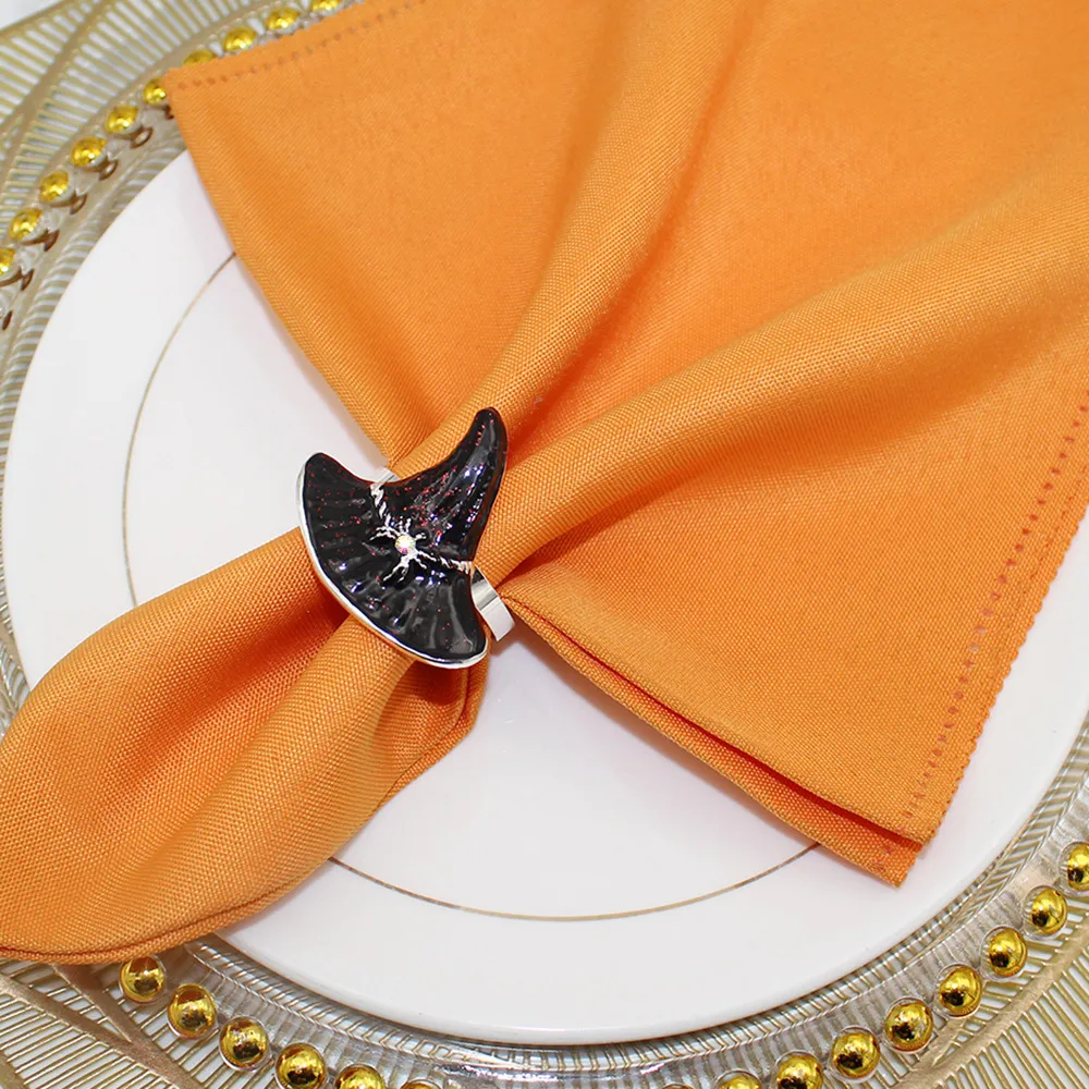 Hot Sale Hot Sale Napkin Ring Wizard's Hat Napkin Ring Halloween Party Napkin Ring Black Witch Props Factory Wholesale display picture 17