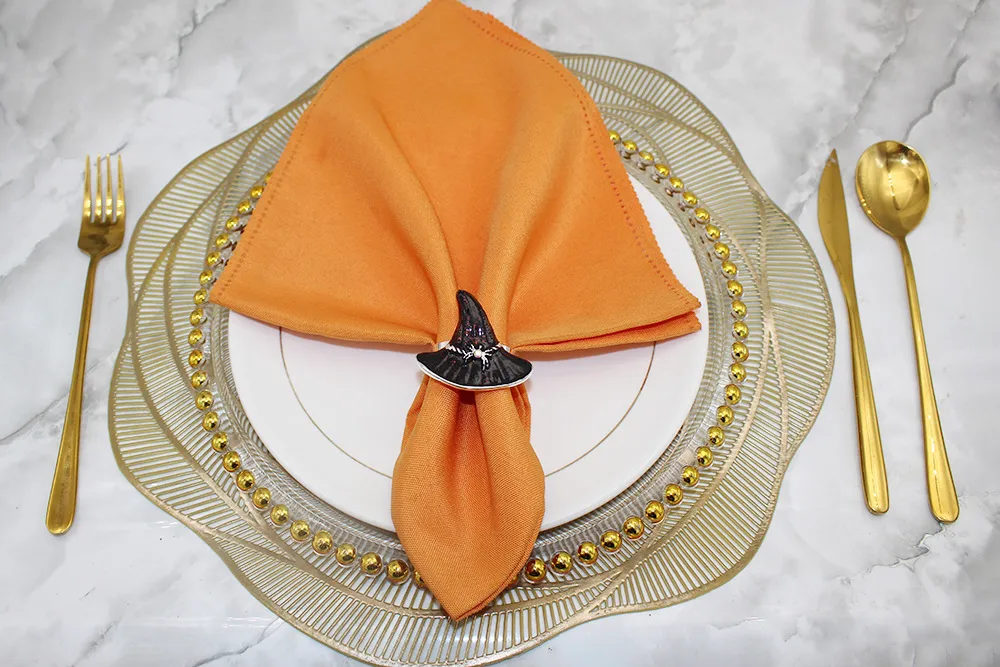 Hot Sale Hot Sale Napkin Ring Wizard's Hat Napkin Ring Halloween Party Napkin Ring Black Witch Props Factory Wholesale display picture 18