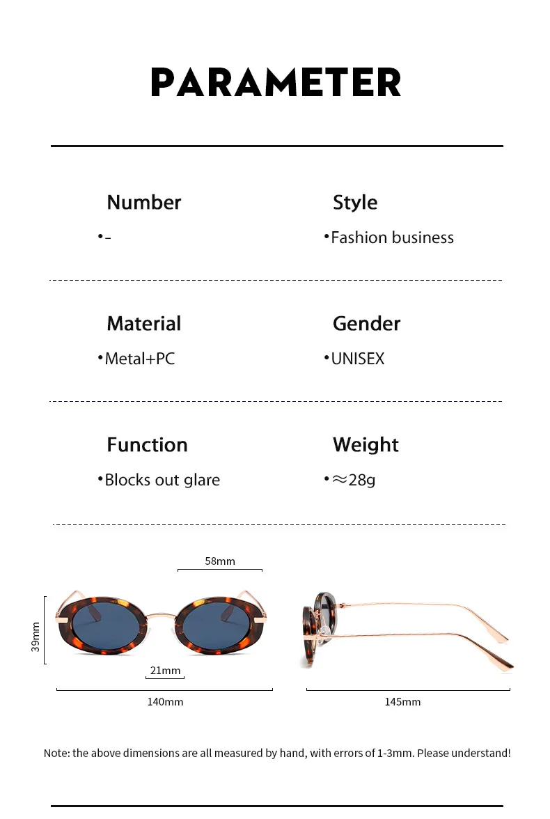 Internet Celebrity Same Style Retro Fashionable Oval Small Frame Fashion Sunglasses Street Shoot Concave Style Summer Sunscreen Sunglasses display picture 6