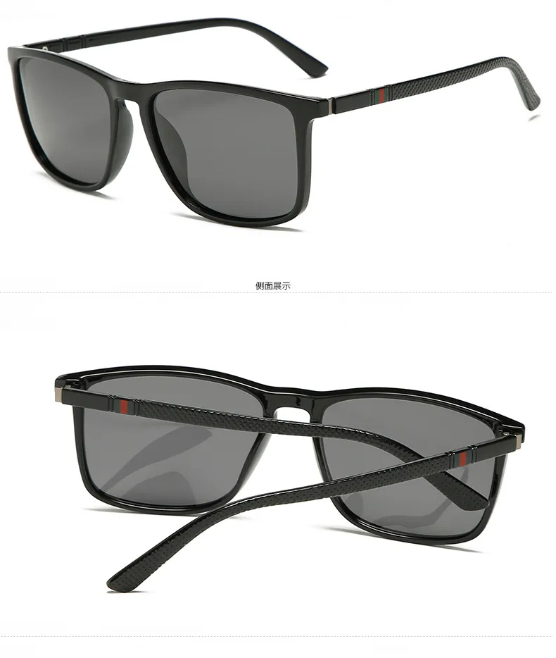 E-commerce New Polarized Sunglasses Square Large Frame Classic Glasses Men And Women Driving Fishing Sunglasses P8705 display picture 3